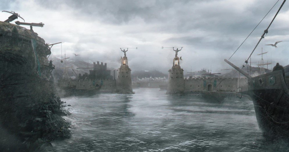 House Manderly explained — White Harbor, ancestral seat of House Manderly in Game of Thrones and House of the Dragon, HBO