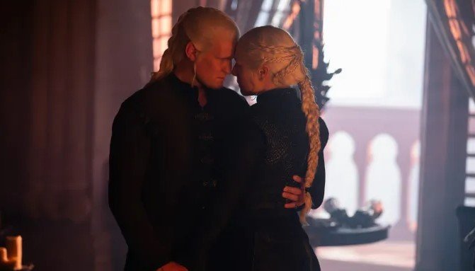 House of the Dragon season 3 most important fantasy show 2026 — Rhaenyra and Daemon Targaryen in House of the Dragon season three, HBO