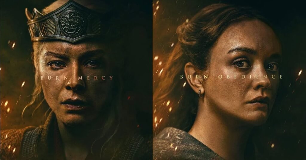 House of the Dragon season 3 character poster slogans — the full batch of character posters for season three with individual slogans, HBO