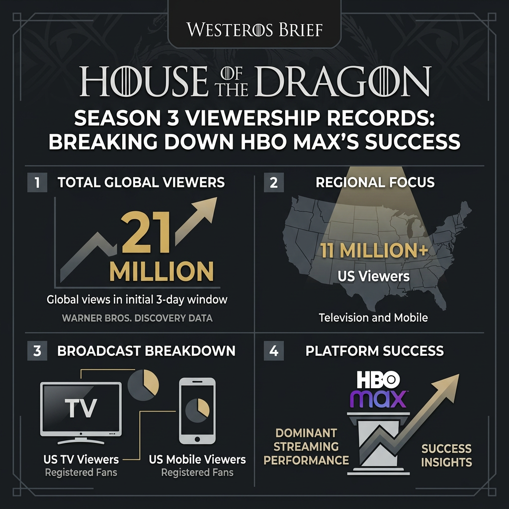 House of the Dragon Season 3 viewership records analysis on HBO Max.